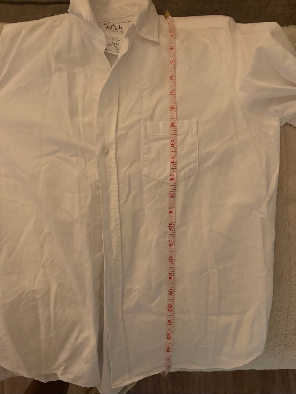 Frank & Eileen White Casual Button-Down Shirt 0399 - Picture 7 of 9